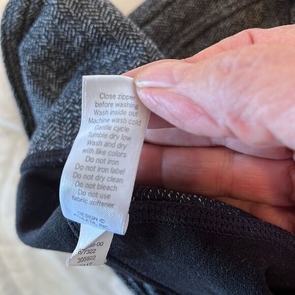Athleta Herringbone Luxe Metro Drifter Leggings Size M GUC Gray/black - Picture 6 of 7